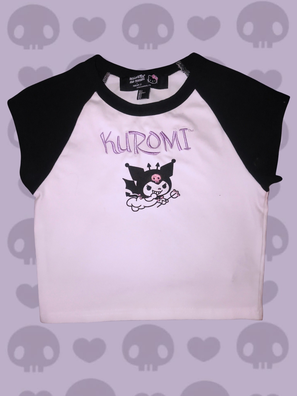 Cute Kuromi Devil Baby Tee | Forever 21 x Hello Kitty & Friends